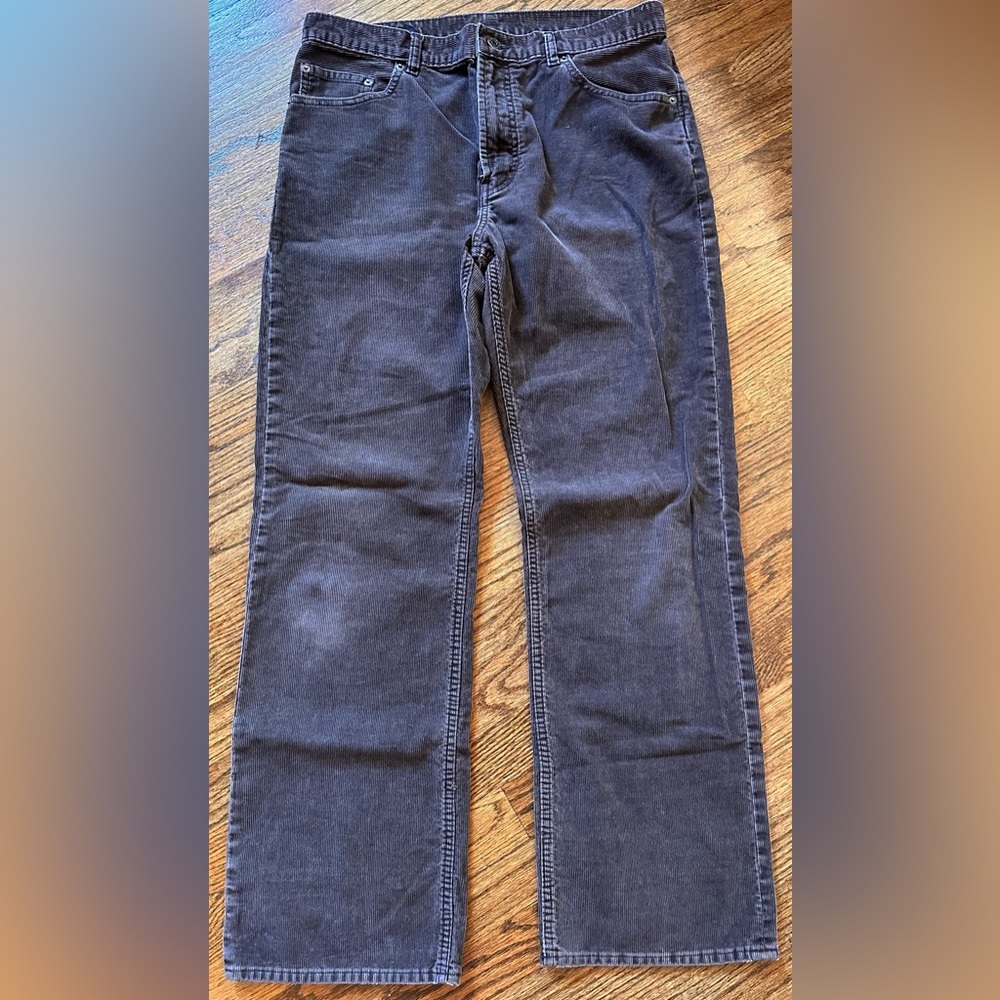 MENS Banana Republic Vintage Brown Corduroy Straight Leg Pant - SIZE 34 / 32